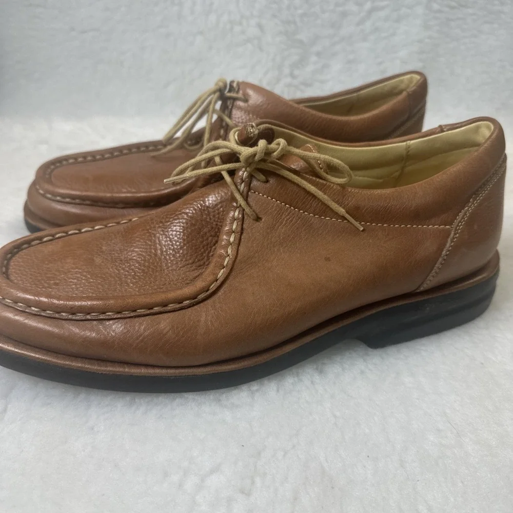 Sandro Moscoloni Shoes Brown Leather Oxford Lace-Up Comfort Men's Sz 10.5